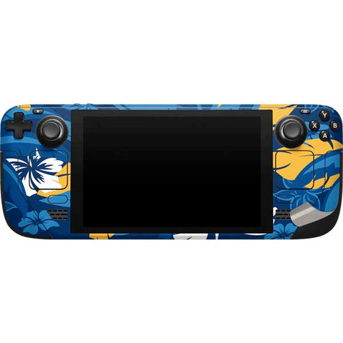 NFL Los Angeles Chargers Tropical Print Steam Deck Handheld Gaming Computer Skin